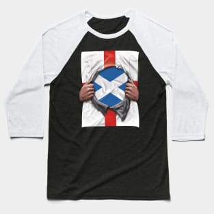 Scotland Flag English Flag Ripped - Gift for Scottish From Scotland Baseball T-Shirt